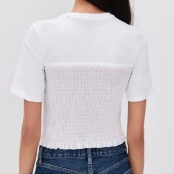 ATM Anthony Thomas Melillo Charcoal Ruched Tee - Picture 10 of 10